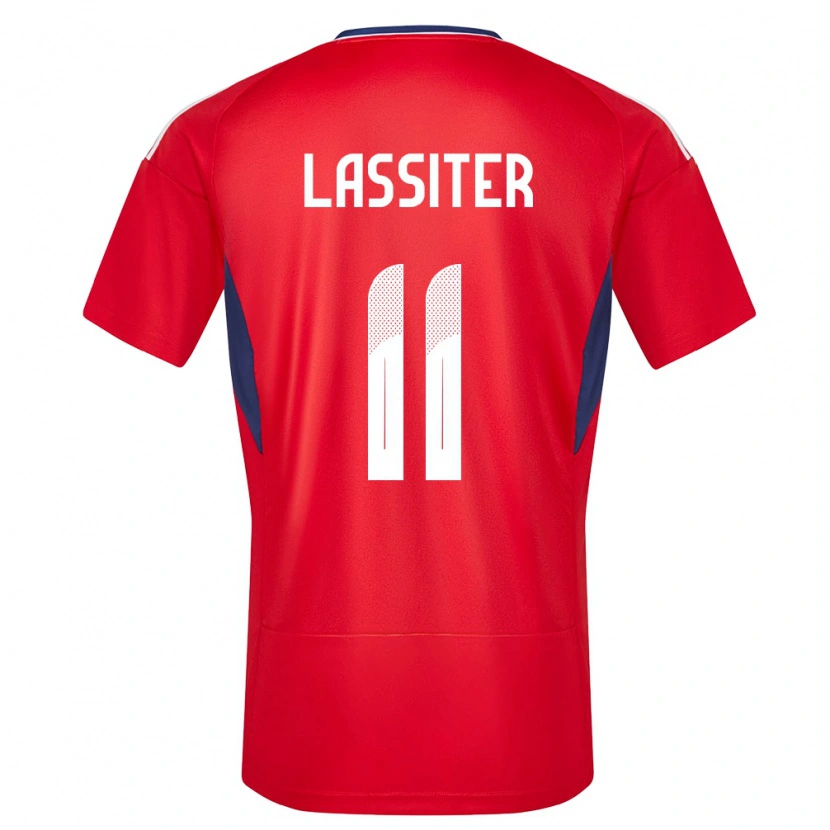 Danxen Niño Camiseta Costa Rica Ariel Lassiter #11 Rojo 1ª Equipación 24-26 La Camisa México