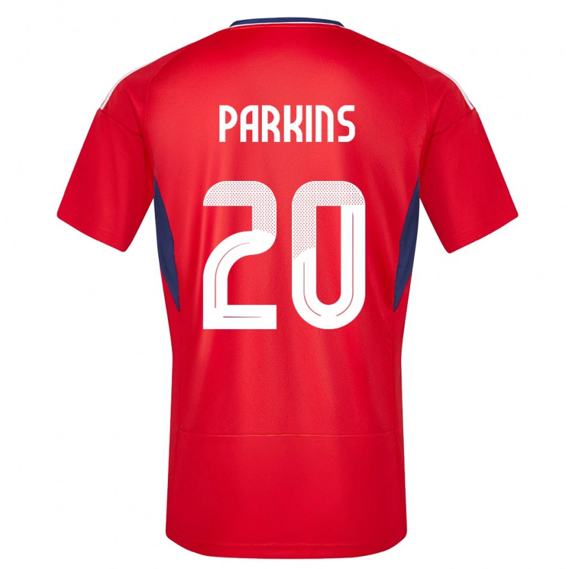 Danxen Niño Camiseta Costa Rica Rashir Parkins #20 Rojo 1ª Equipación 24-26 La Camisa México