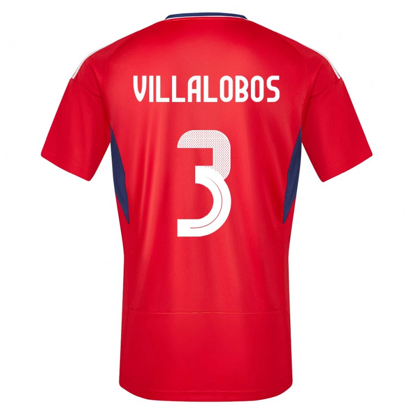 Danxen Niño Camiseta Costa Rica Guillermo Villalobos #3 Rojo 1ª Equipación 24-26 La Camisa México