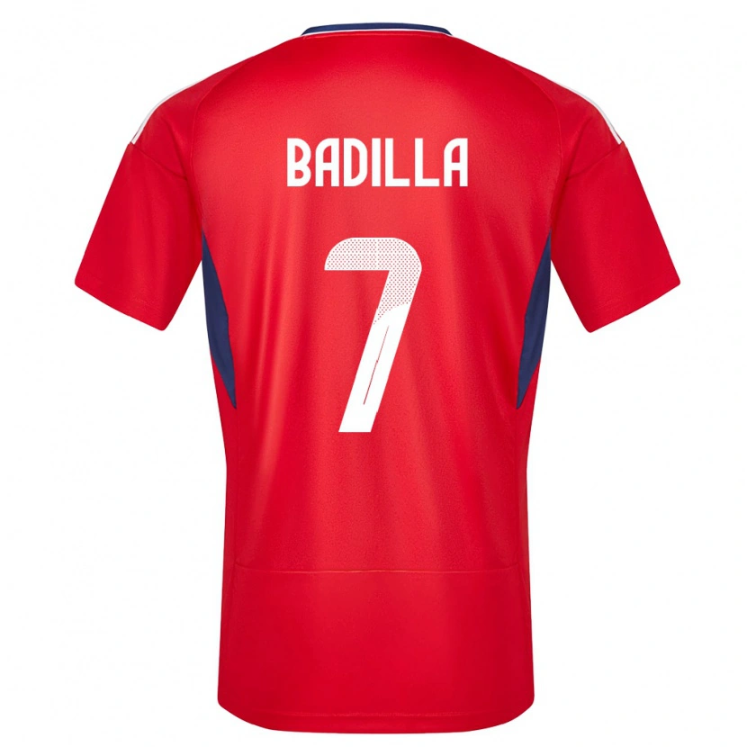 Danxen Niño Camiseta Costa Rica Isaac Badilla #7 Rojo 1ª Equipación 24-26 La Camisa México