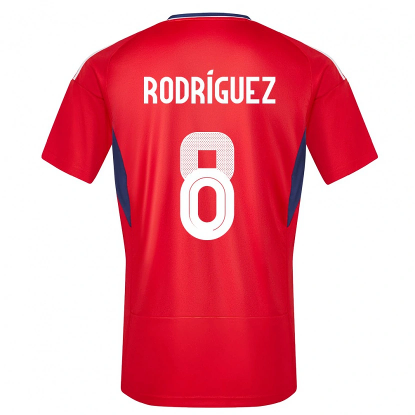 Danxen Niño Camiseta Costa Rica Bryson Rodríguez #8 Rojo 1ª Equipación 24-26 La Camisa México