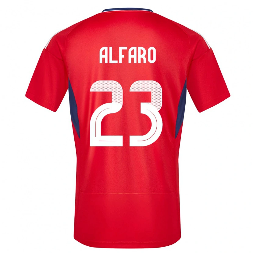 Danxen Niño Camiseta Costa Rica Marshall Alfaro #23 Rojo 1ª Equipación 24-26 La Camisa México