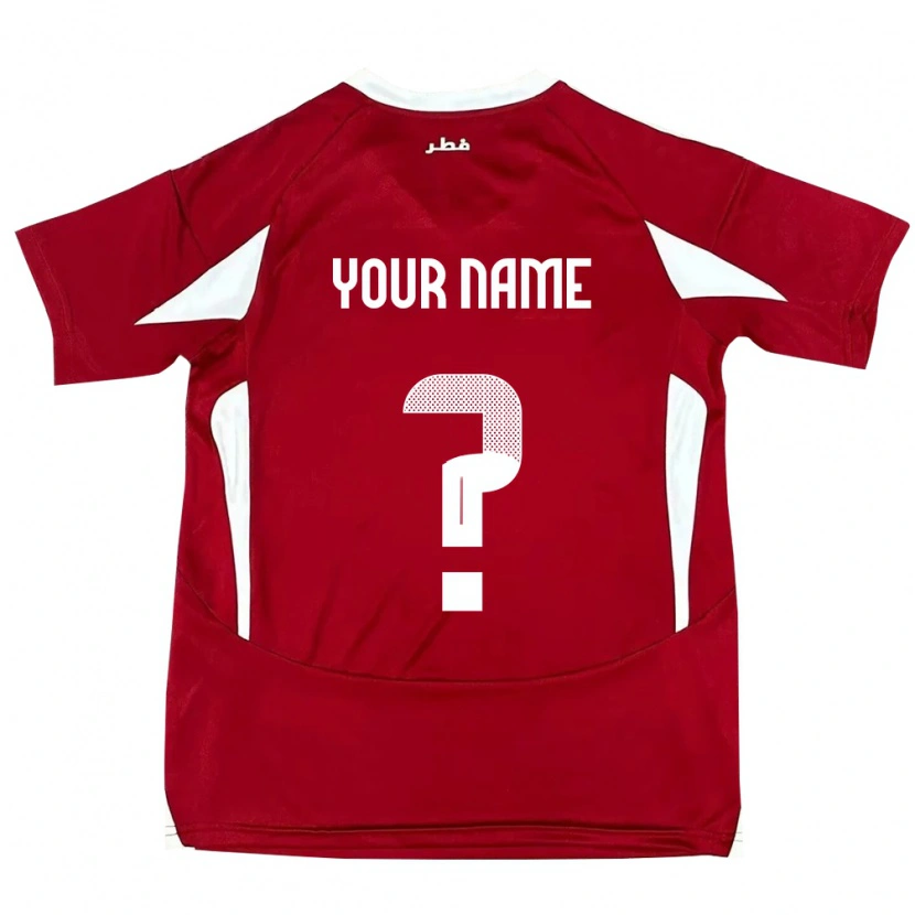 Danxen Niño Camiseta Catar Su Nombre #0 Rojo 1ª Equipación 24-26 La Camisa México