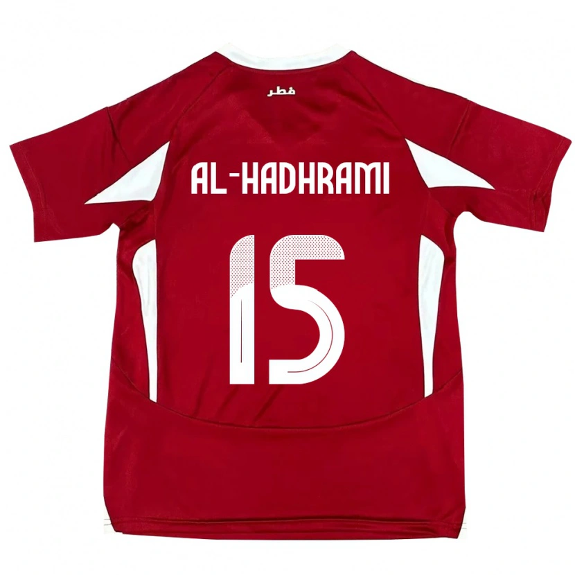 Danxen Niño Camiseta Catar Naif Al-Hadhrami #15 Rojo 1ª Equipación 24-26 La Camisa México