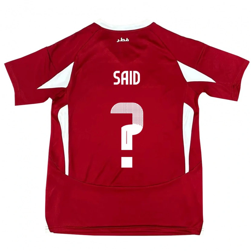 Danxen Niño Camiseta Catar Fares Said #0 Rojo 1ª Equipación 24-26 La Camisa México