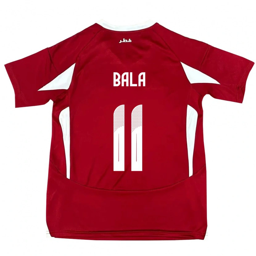 Danxen Niño Camiseta Catar Younis Bala #11 Rojo 1ª Equipación 24-26 La Camisa México