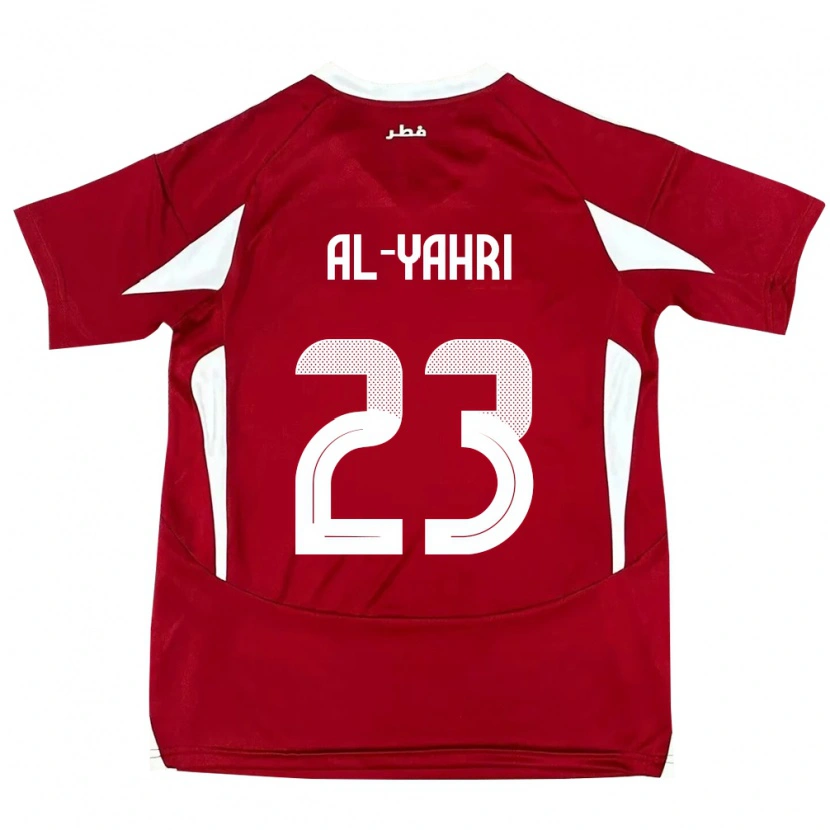 Danxen Niño Camiseta Catar Nawaf Al-Yahri #23 Rojo 1ª Equipación 24-26 La Camisa México