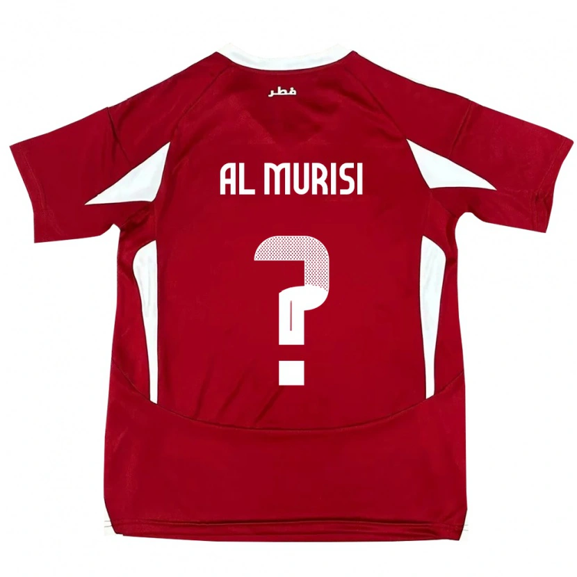 Danxen Niño Camiseta Catar Abdallah Al Murisi #0 Rojo 1ª Equipación 24-26 La Camisa México
