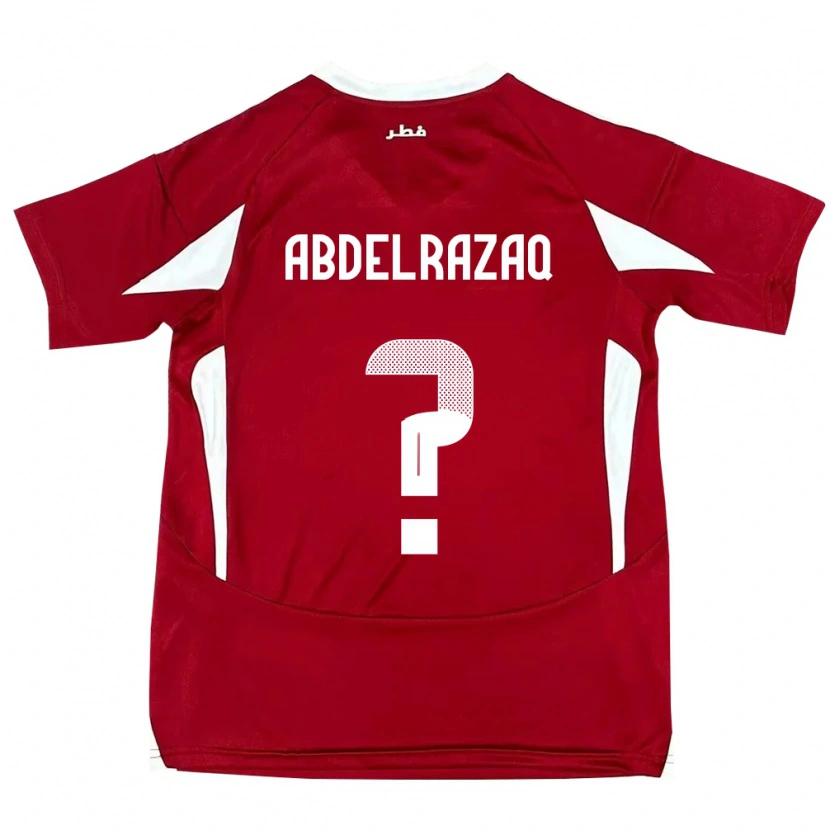 Danxen Niño Camiseta Catar Yussef Abdelrazaq #0 Rojo 1ª Equipación 24-26 La Camisa México