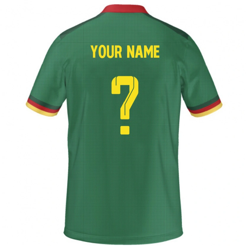 Danxen Niño Camiseta Camerún Su Nombre #0 Verde 1ª Equipación 24-26 La Camisa México