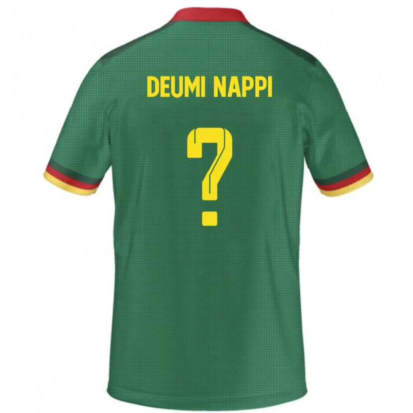 Danxen Niño Camiseta Camerún Dimitrie Deumi-Nappi #0 Verde 1ª Equipación 24-26 La Camisa México
