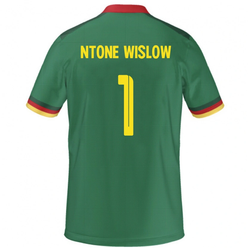 Danxen Niño Camiseta Camerún Junior Hecube Ntone Wislow #1 Verde 1ª Equipación 24-26 La Camisa México