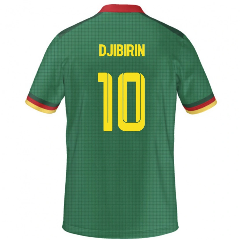 Danxen Niño Camiseta Camerún Harouna Djibirin #10 Verde 1ª Equipación 24-26 La Camisa México