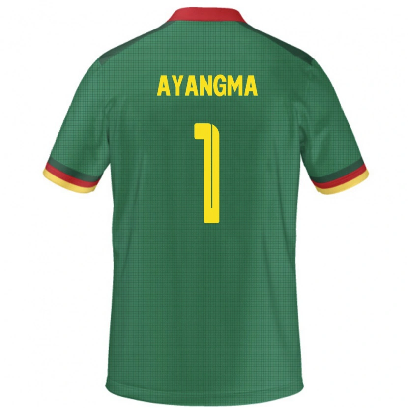 Danxen Niño Camiseta Camerún Pauline Ayangma #1 Verde 1ª Equipación 24-26 La Camisa México