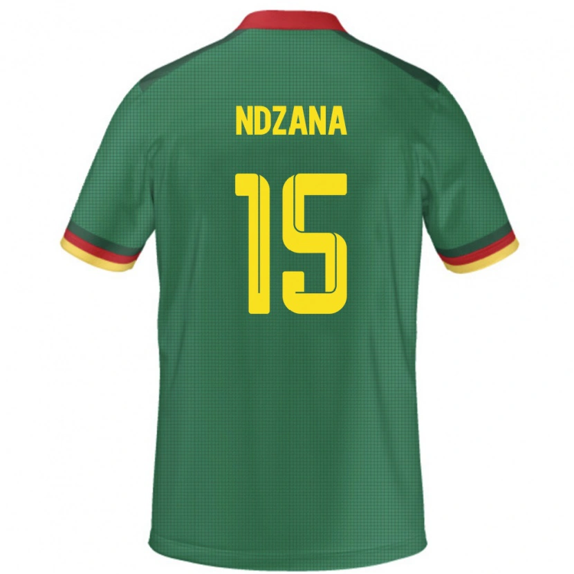 Danxen Niño Camiseta Camerún Colette Ndzana #15 Verde 1ª Equipación 24-26 La Camisa México