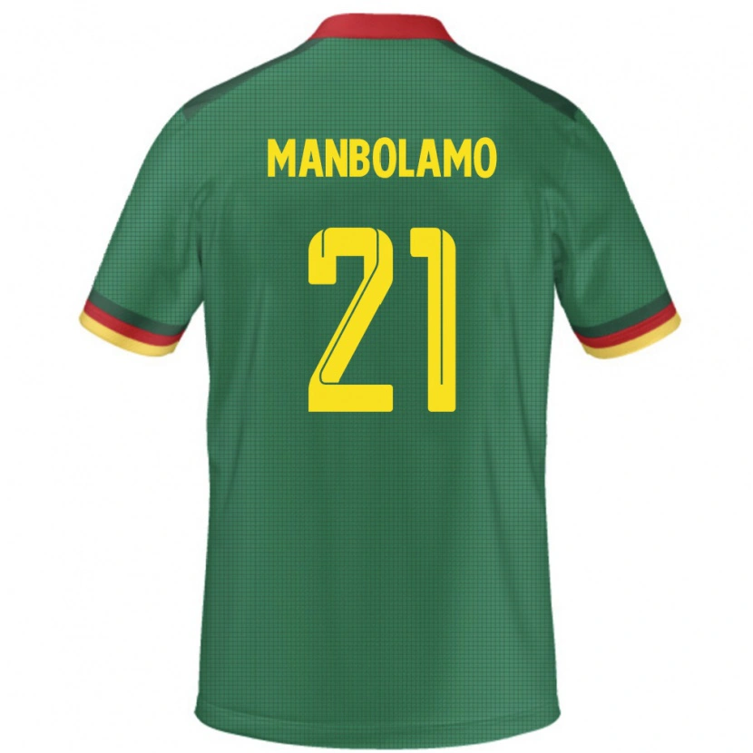 Danxen Niño Camiseta Camerún Eliane Manbolamo #21 Verde 1ª Equipación 24-26 La Camisa México