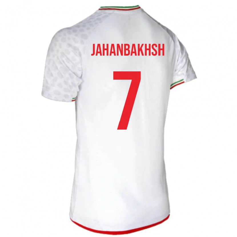 Danxen Niño Camiseta Irán Alireza Jahanbakhsh #7 Blanco 1ª Equipación 24-26 La Camisa México