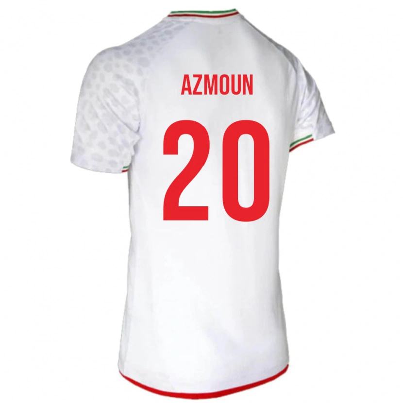 Danxen Niño Camiseta Irán Sardar Azmoun #20 Blanco 1ª Equipación 24-26 La Camisa México