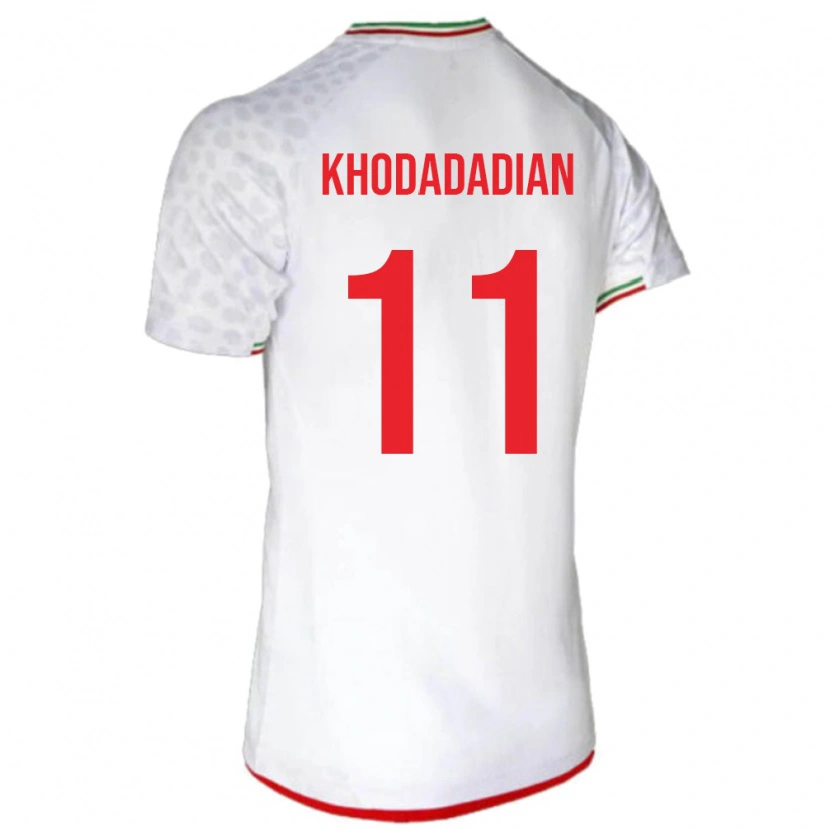Danxen Niño Camiseta Irán Erfan Khodadadian #11 Blanco 1ª Equipación 24-26 La Camisa México