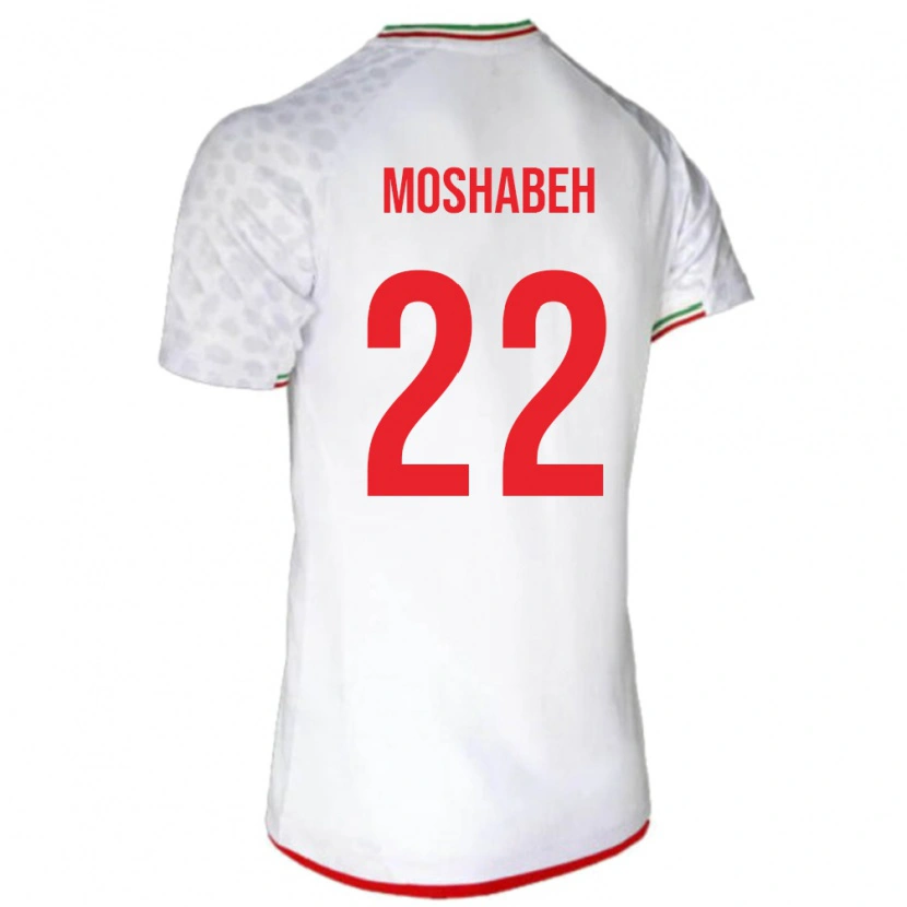 Danxen Niño Camiseta Irán Mahan Moshabeh #22 Blanco 1ª Equipación 24-26 La Camisa México