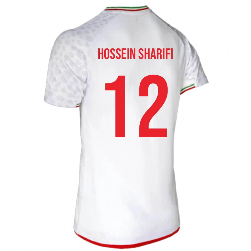 Danxen Niño Camiseta Irán Mohammad Hossein Sharifi #12 Blanco 1ª Equipación 24-26 La Camisa México