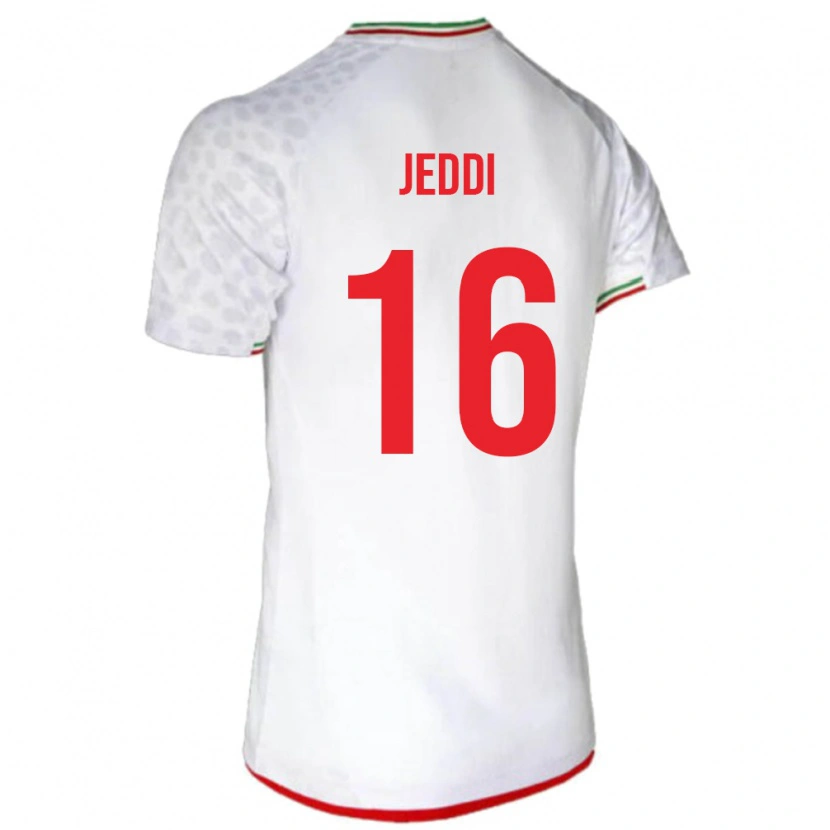 Danxen Niño Camiseta Irán Amirreza Jeddi #16 Blanco 1ª Equipación 24-26 La Camisa México