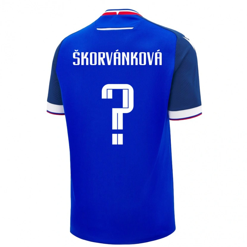 Danxen Niño Camiseta Eslovaquia Dominika Škorvánková #0 Azul 1ª Equipación 24-26 La Camisa México