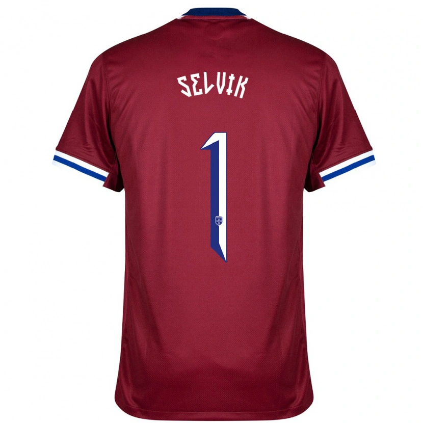 Danxen Niño Camiseta Noruega Egil Selvik #1 Rojo Azul Blanco 1ª Equipación 24-26 La Camisa México