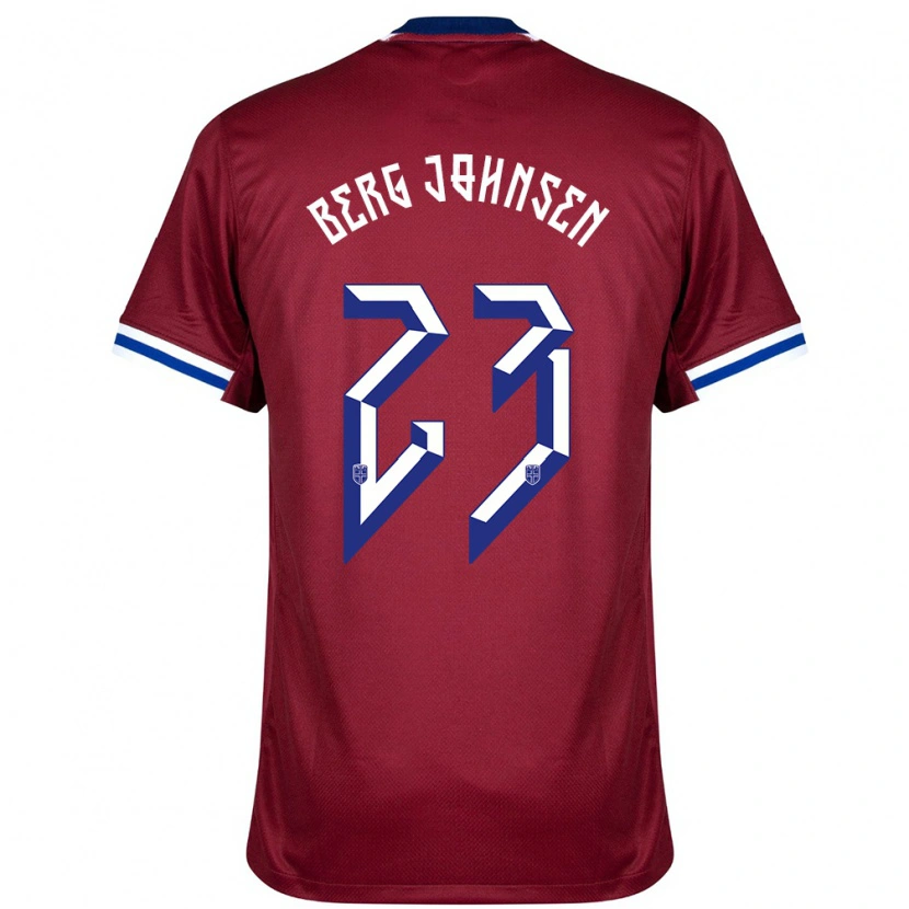 Danxen Niño Camiseta Noruega Lasse Berg Johnsen #23 Rojo Azul Blanco 1ª Equipación 24-26 La Camisa México