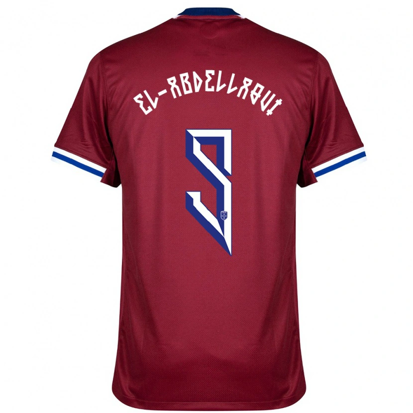 Danxen Niño Camiseta Noruega Jones El-Abdellaoui #9 Rojo Azul Blanco 1ª Equipación 24-26 La Camisa México