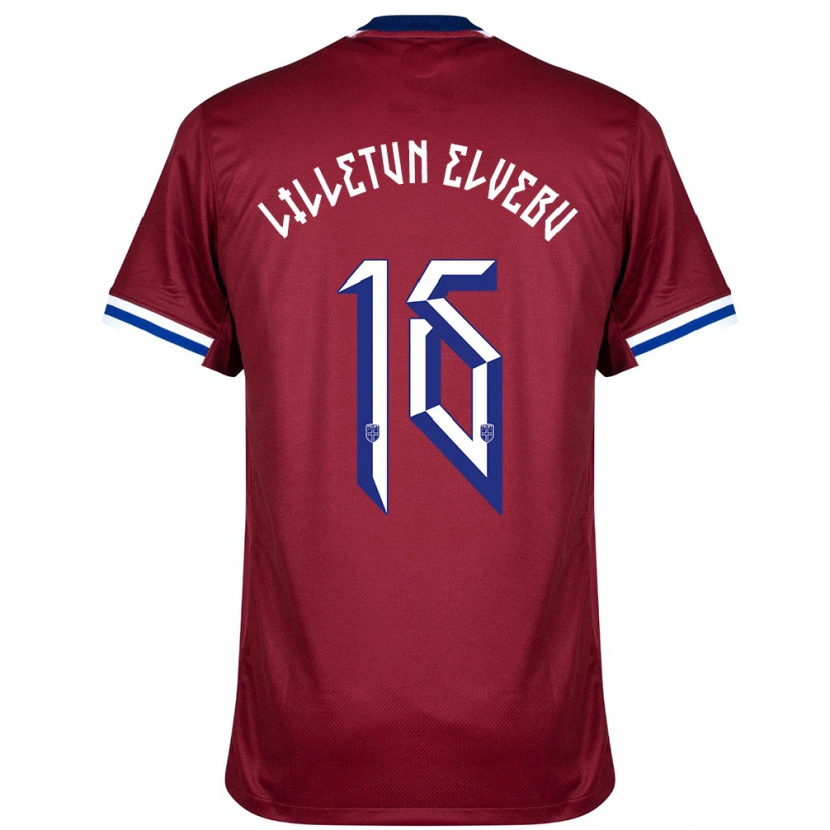Danxen Niño Camiseta Noruega Aleksander Lilletun Elvebu #16 Rojo Azul Blanco 1ª Equipación 24-26 La Camisa México