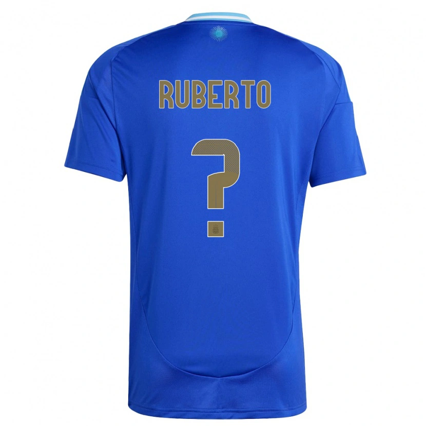 Danxen Niño Camiseta Argentina Agustín Ruberto #0 Azul 2ª Equipación 24-26 La Camisa México
