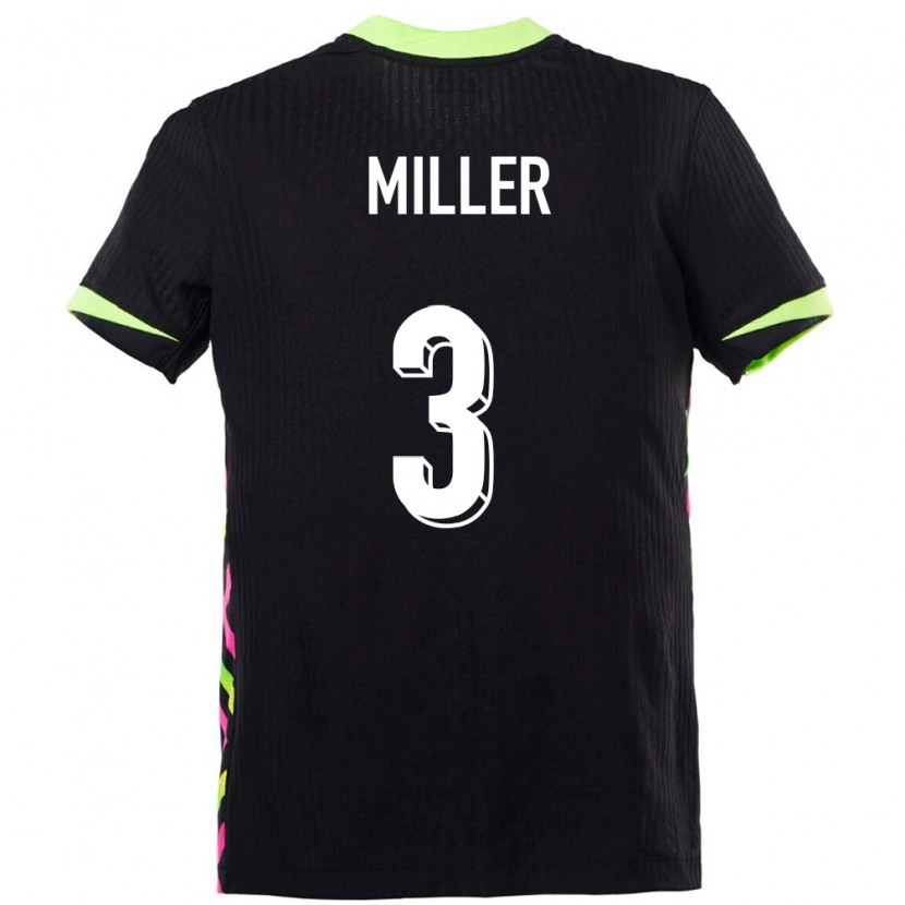 Danxen Niño Camiseta Australia Lewis Miller #3 Azul Oscuro 2ª Equipación 24-26 La Camisa México