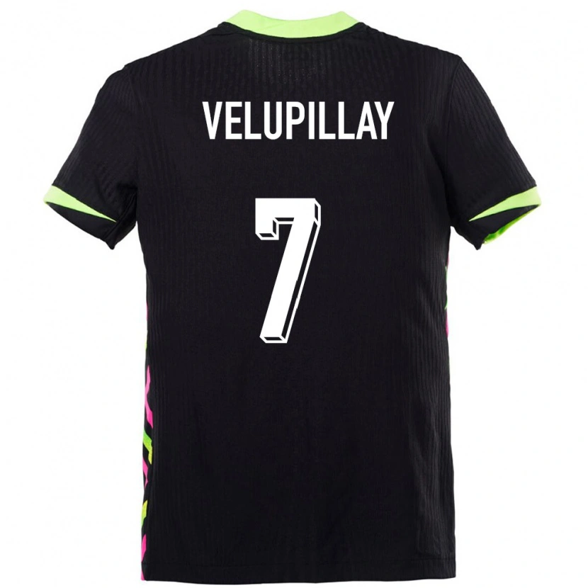 Danxen Niño Camiseta Australia Nishan Velupillay #7 Azul Oscuro 2ª Equipación 24-26 La Camisa México