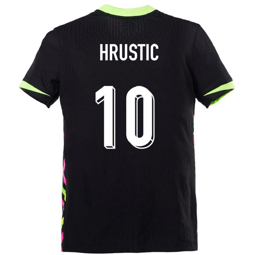 Danxen Niño Camiseta Australia Ajdin Hrustić #10 Azul Oscuro 2ª Equipación 24-26 La Camisa México