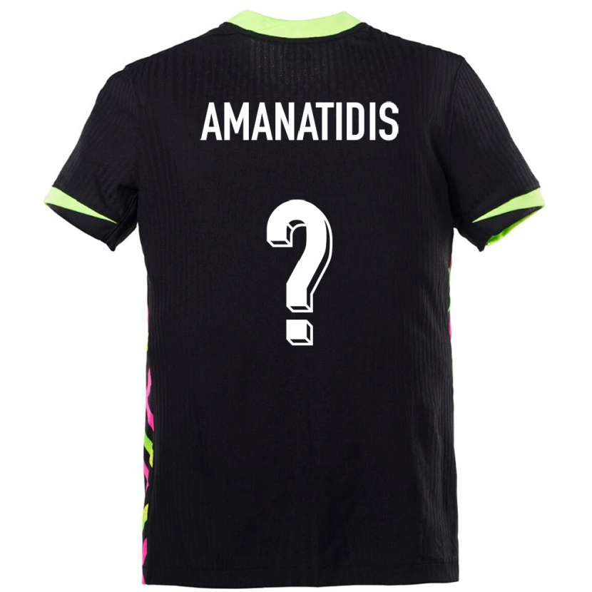 Danxen Niño Camiseta Australia Nathan Amanatidis #0 Azul Oscuro 2ª Equipación 24-26 La Camisa México