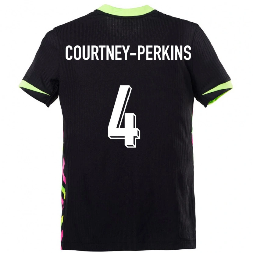 Danxen Niño Camiseta Australia Jordan Courtney Perkins #4 Azul Oscuro 2ª Equipación 24-26 La Camisa México