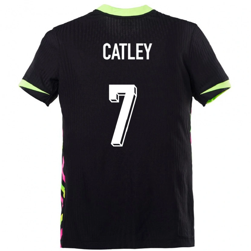 Danxen Niño Camiseta Australia Stephanie Catley #7 Azul Oscuro 2ª Equipación 24-26 La Camisa México