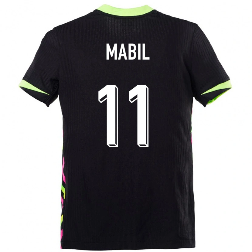 Danxen Niño Camiseta Australia Awer Mabil #11 Azul Oscuro 2ª Equipación 24-26 La Camisa México