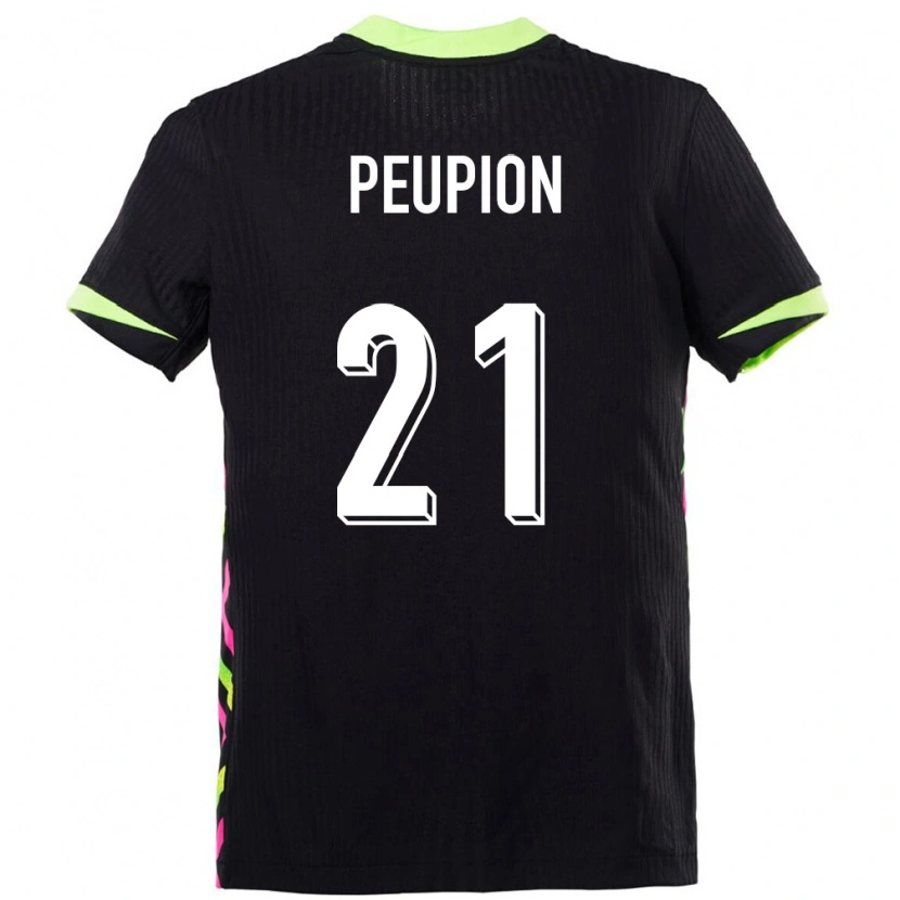 Danxen Niño Camiseta Australia Cameron Peupion #21 Azul Oscuro 2ª Equipación 24-26 La Camisa México