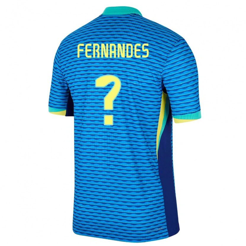Danxen Niño Camiseta Brasil Nathan Fernandes #0 Azul 2ª Equipación 24-26 La Camisa México