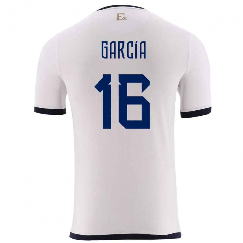 Danxen Niño Camiseta Ecuador Yaxi García #16 Blanco 2ª Equipación 24-26 La Camisa México