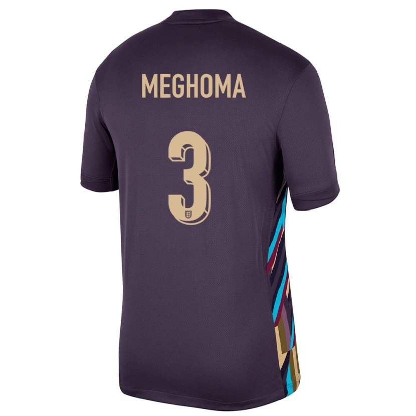 Danxen Niño Camiseta Inglaterra Jayden Meghoma #3 Pasa Oscura 2ª Equipación 24-26 La Camisa México