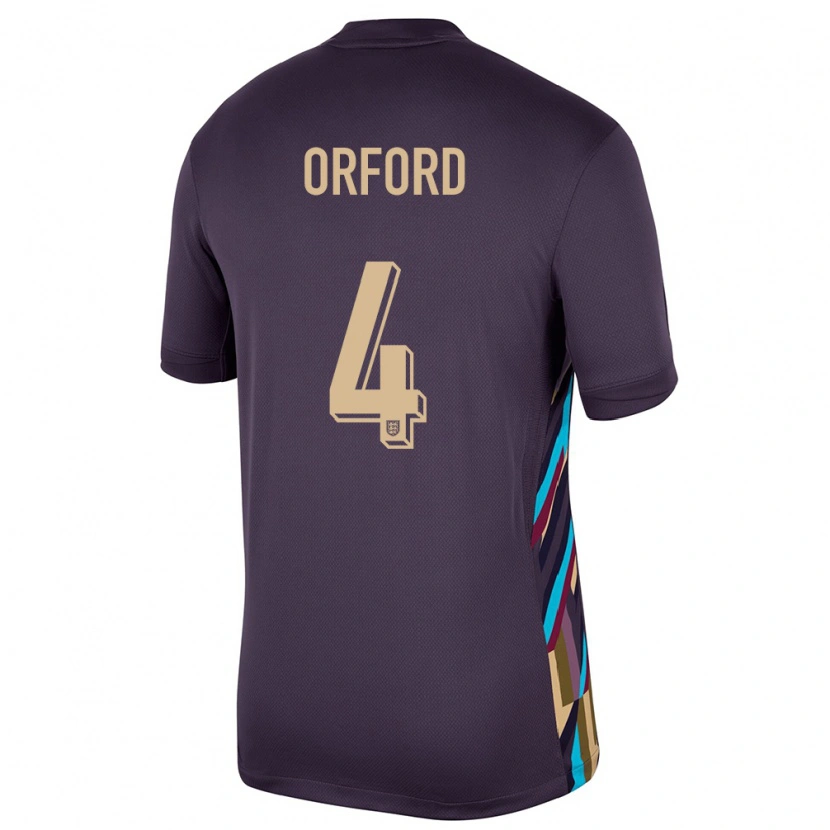 Danxen Niño Camiseta Inglaterra Lewis Orford #4 Pasa Oscura 2ª Equipación 24-26 La Camisa México