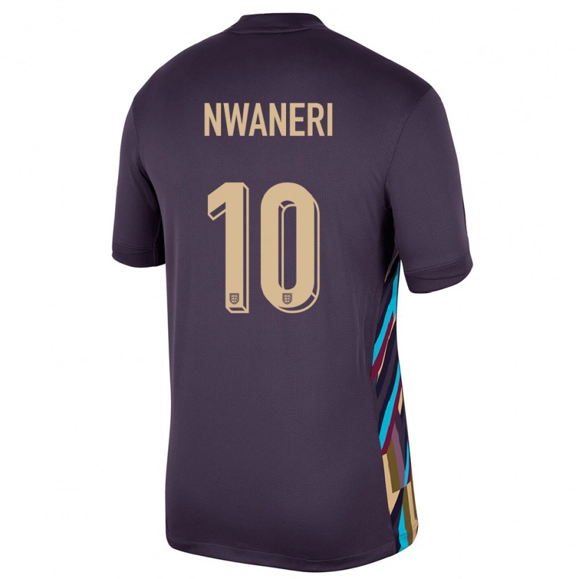 Danxen Niño Camiseta Inglaterra Ethan Nwaneri #10 Pasa Oscura 2ª Equipación 24-26 La Camisa México