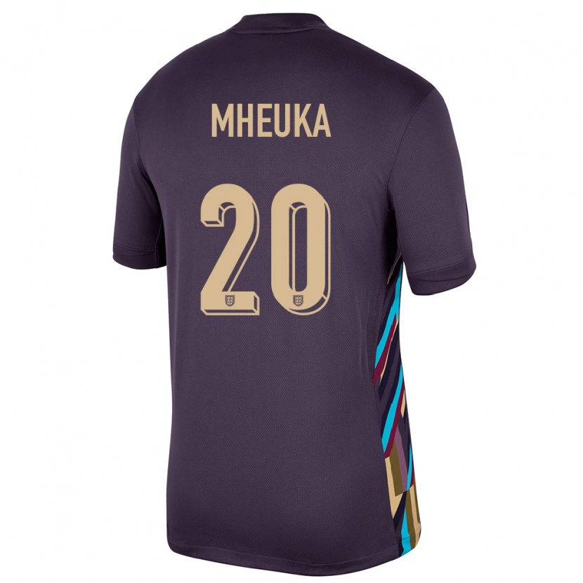 Danxen Niño Camiseta Inglaterra Shumaira Mheuka #20 Pasa Oscura 2ª Equipación 24-26 La Camisa México