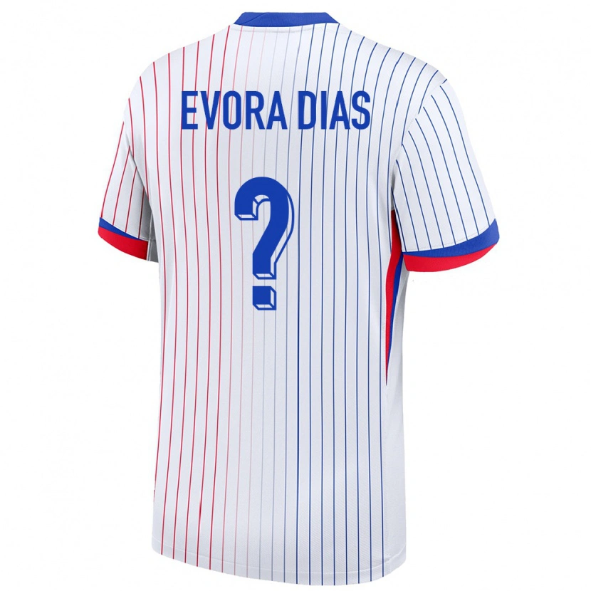 Danxen Niño Camiseta Francia Enzo Evora Dias #0 Blanco 2ª Equipación 24-26 La Camisa México