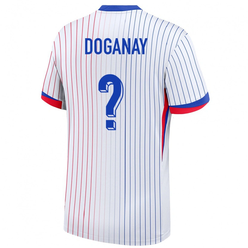 Danxen Niño Camiseta Francia Kenan Doganay #0 Blanco 2ª Equipación 24-26 La Camisa México