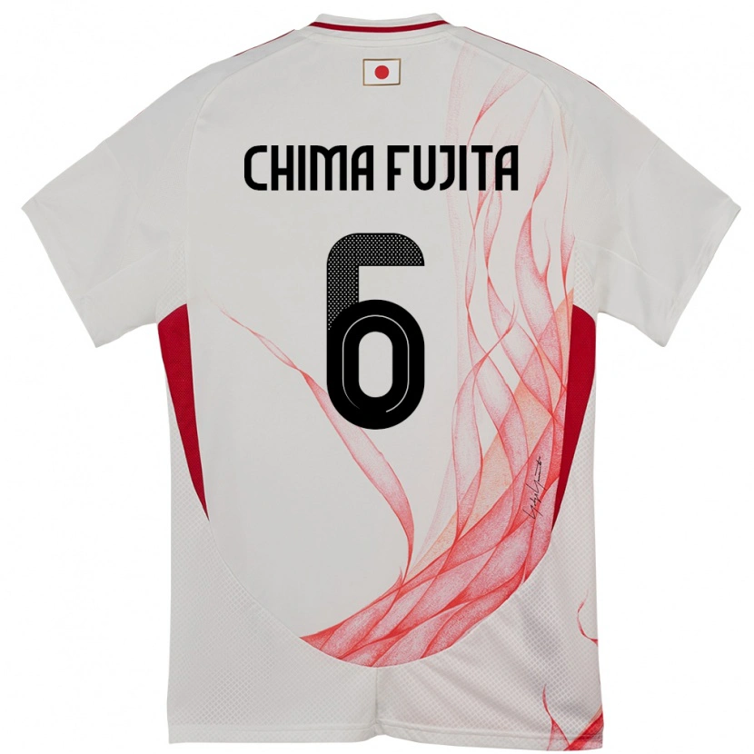 Danxen Niño Camiseta Japón Joel Chima Fujita #6 Blanco 2ª Equipación 24-26 La Camisa México