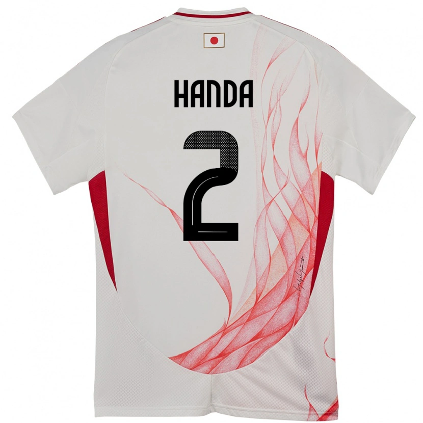 Danxen Niño Camiseta Japón Riku Handa #2 Blanco 2ª Equipación 24-26 La Camisa México
